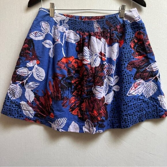 Edme & Esyllte Anthropologie Floral Cotton Printed A Line Skirt S - Picture 4 of 8